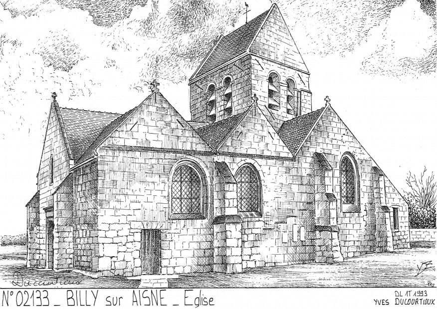 N 02133 - BILLY SUR AISNE - église